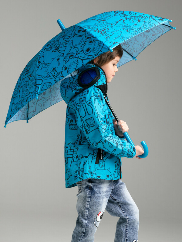 Зонт-трость полуавтоматический для мальчиков